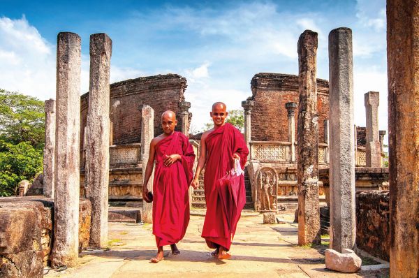 Polonnaruwa-Mönche