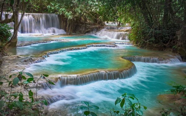Laos-Luang-Prabang-Kuang-Si-Wasserfall
