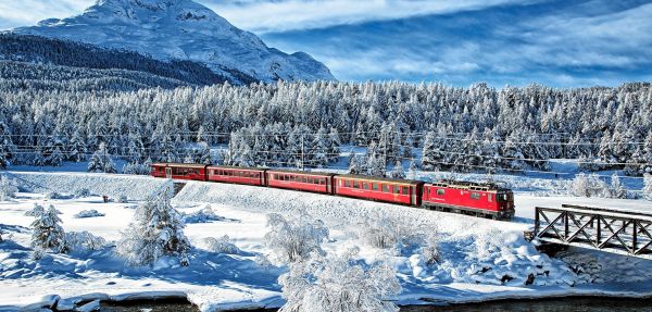 Bahnfahrt-Schweiz