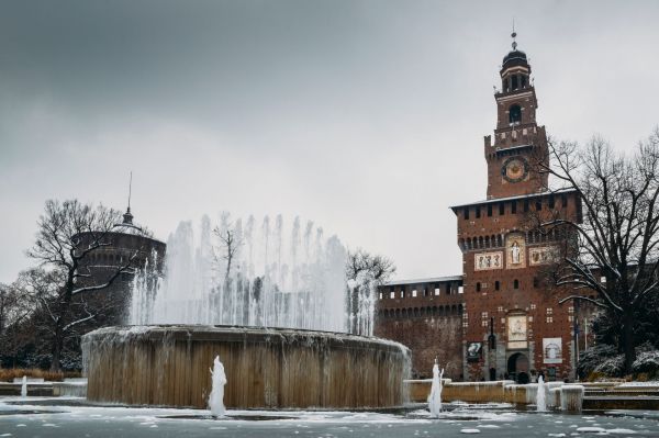 Castello-Sforzesco-im-Winter